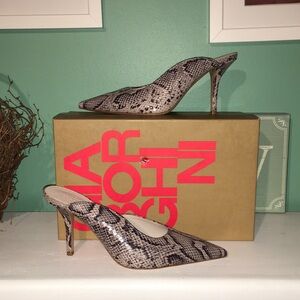 Gia Borghini ABELLA SYNTHETIC IN PYTHON LEATHER